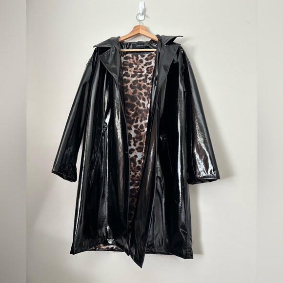 MYCRA PAC Black Patent Trench Raincoat - Picture 2 of 15